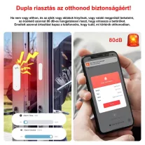Nyitásérzékelő (szirénával), WiFi