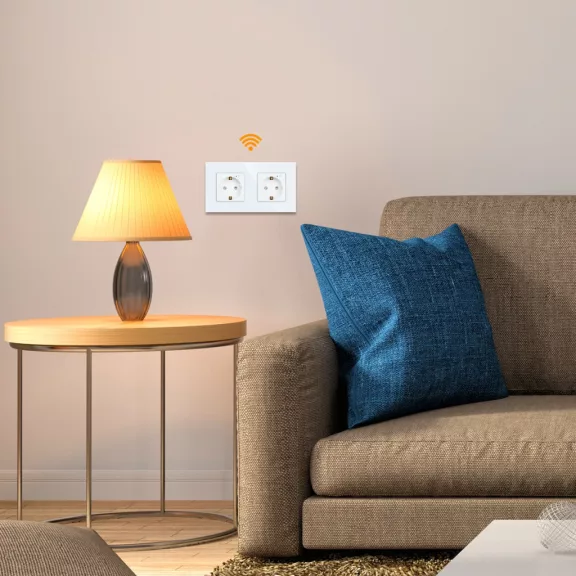 Dupla fali aljzat, WiFi, üveg előlap, fogyasztésmérővel