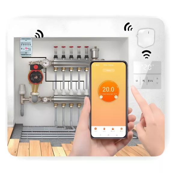 SMARTMOSTAT wifi termosztát, Fekete