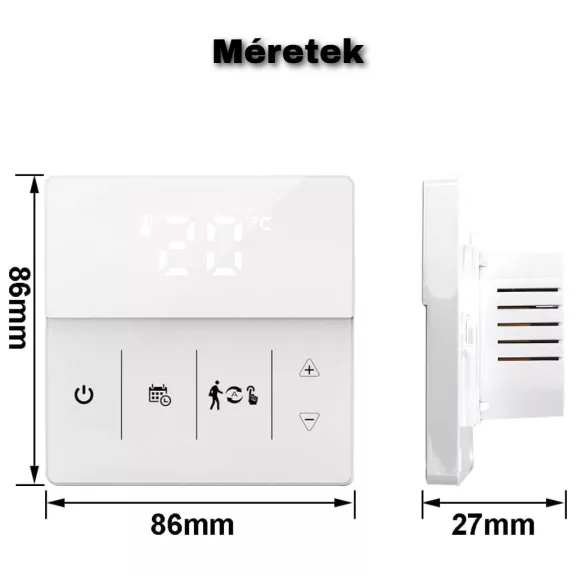 SMARTMOSTAT wifi termosztát, Fehér