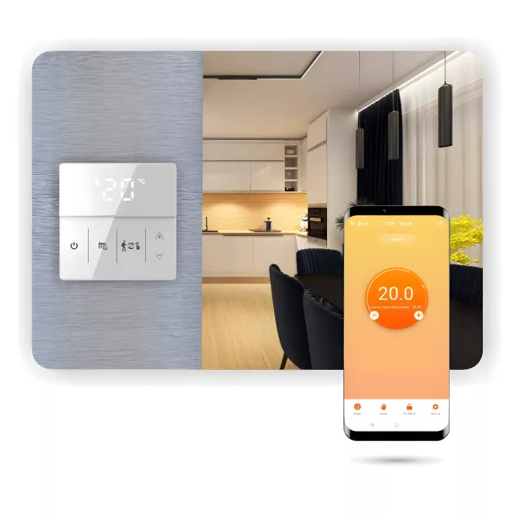 SMARTMOSTAT wifi termosztát, Fekete/Fehér