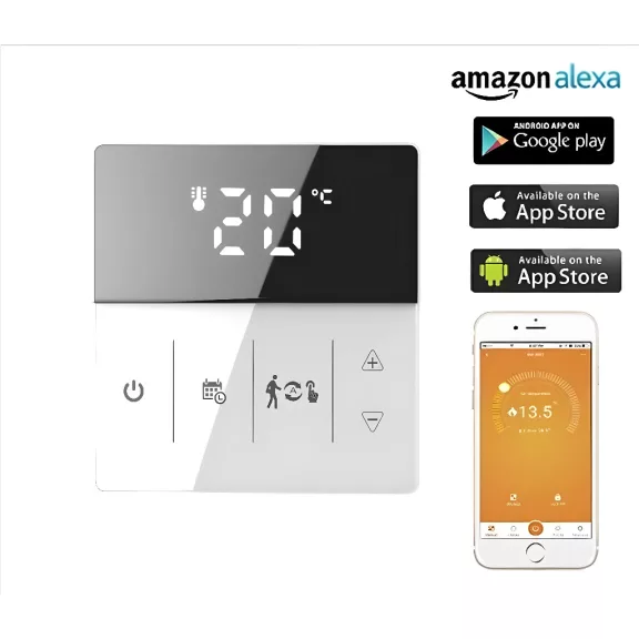 SMARTMOSTAT wifi termosztát, Fekete/Fehér