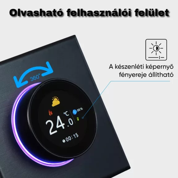 Beca termosztát, Víz- és Gázkazánhoz, WiFi, Fehér