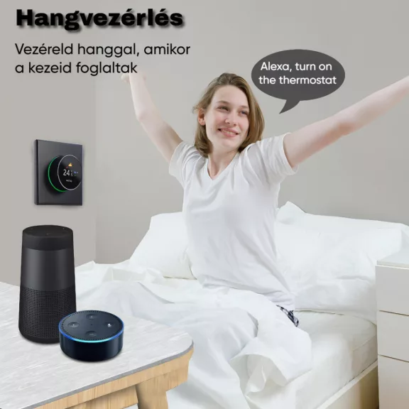 Beca termosztát, Víz- és Gázkazánhoz, WiFi, Fehér
