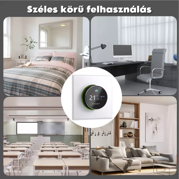 Beca termosztát, Víz- és Gázkazánhoz, WiFi, Fehér