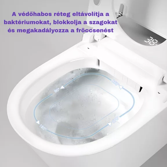 T9026A Okos Padlón Álló WC, fehér