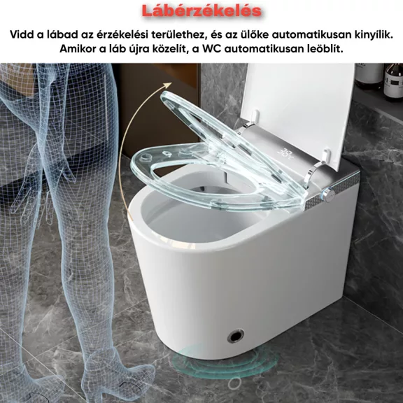 T9026A Okos Padlón Álló WC, fehér