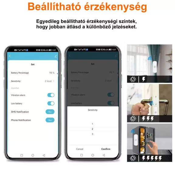 Rezgésérzékelő, WiFi