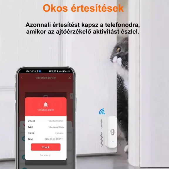 Rezgésérzékelő, WiFi