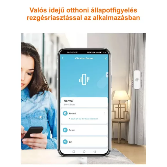 Rezgésérzékelő, WiFi