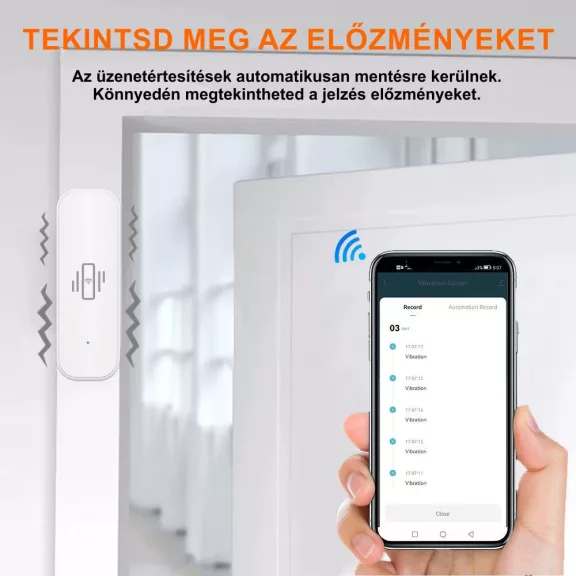 Rezgésérzékelő, WiFi