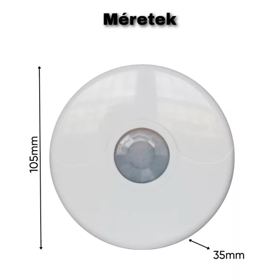801W menyezeti 360° mozgásérzékelő, RF, PIR