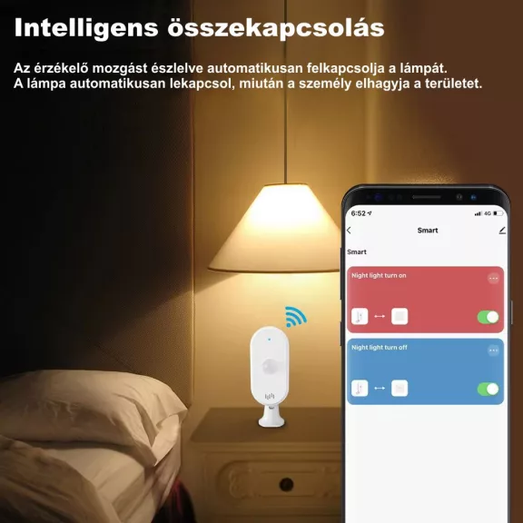 Mozgásérzékelő, WiFi, PIR