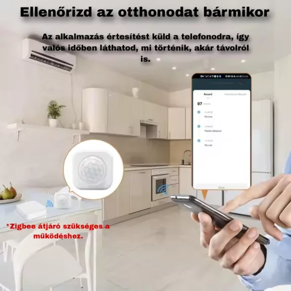 Mozgásérzékelő, ZigBee, PIR