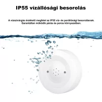 Vízszivárgás érzékelő szirénával, WiFi