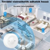 Vízszivárgás érzékelő szirénával, WiFi