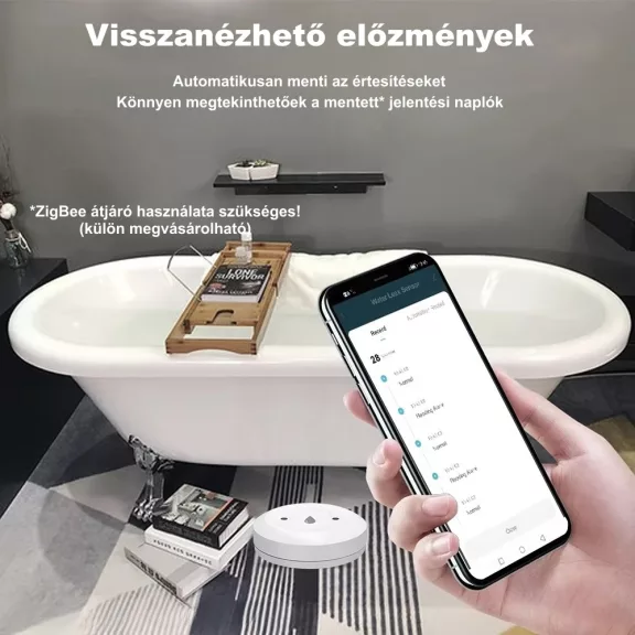 Vízszivárgás érzékelő, ZigBee