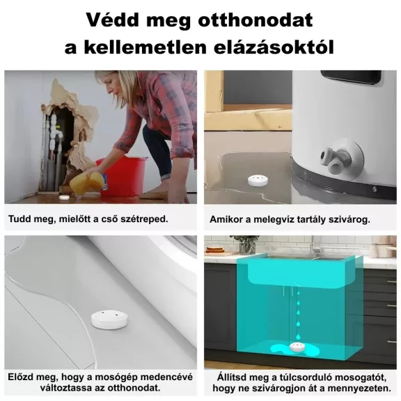 Vízszivárgás érzékelő, ZigBee
