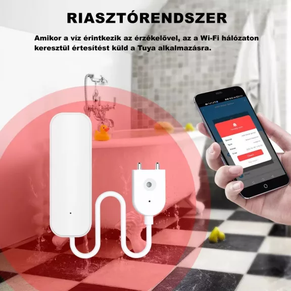 Vízszivárgás érzékelő, WiFi