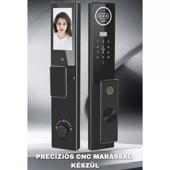 A03 FEKETE okos kilincs, 3D AI arcfelismerés