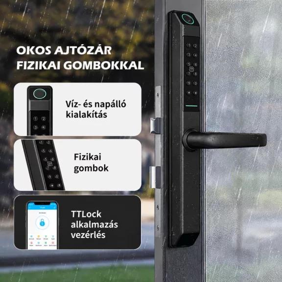 A213 FEHÉR okos kilincs, vízálló