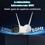 Biztonsági IP kamera, 5MP, WiFi