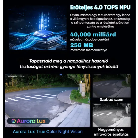 Biztonsági IP kamera, 5MP, WiFi