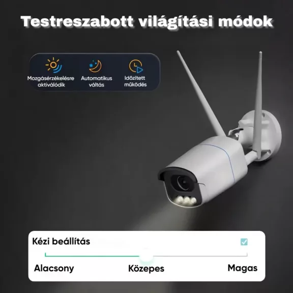 Biztonsági IP kamera, 5MP, WiFi