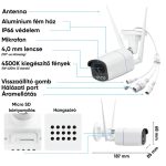 Biztonsági IP kamera, 5MP, WiFi