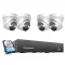 IP biztonsági kamera rendszer, 4x5MP+NVR (2TB HDD)