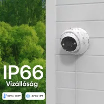 IP biztonsági kamera rendszer, 4x5MP+NVR (2TB HDD)