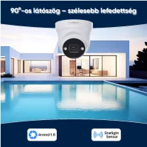 IP biztonsági kamera rendszer, 4x5MP+NVR (2TB HDD)