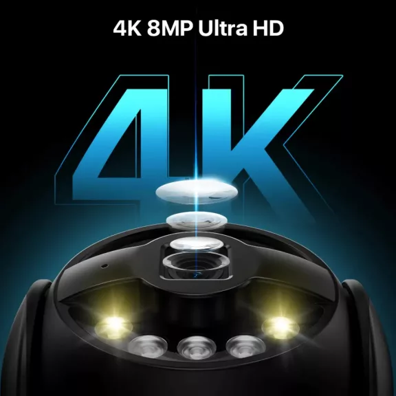 Biztonsági IP kamera, 8MP, WiFi