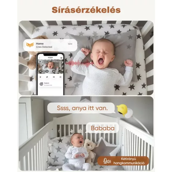 Okos IP Babakamera, WiFi, 4MP
