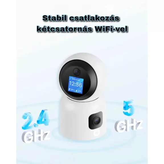 IP Okoskamera, WiFi, 6 MP, Dual kamera