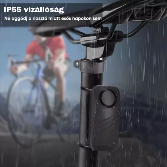 Motor és kerékpár riasztó, mozgásérzékelős