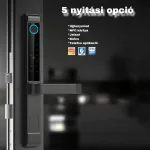 D13 FEKETE okos kilincs, vízálló