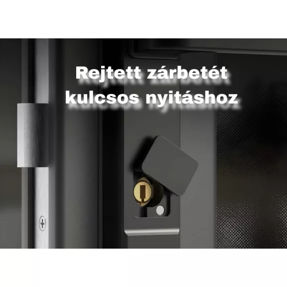 D13 FEKETE okos kilincs, vízálló