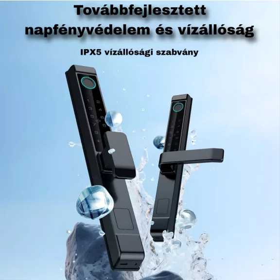 D13-F FEKETE okos kilincs, vízálló