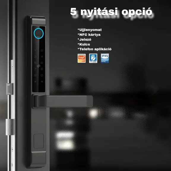 D13-F FEKETE okos kilincs, vízálló