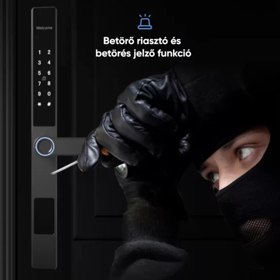 D7 EZÜST okos kilincs, vízálló