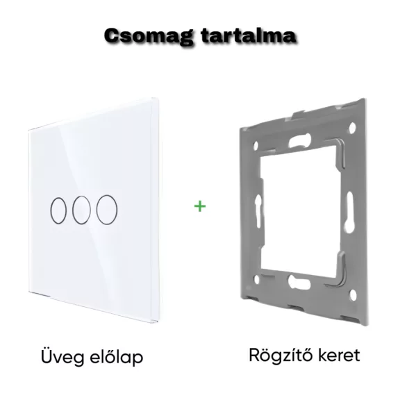 Dupla üveg érintőpanel, arany