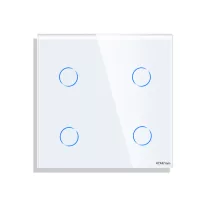 Négyes üveg érintőpanel üvegkerethez, fehér