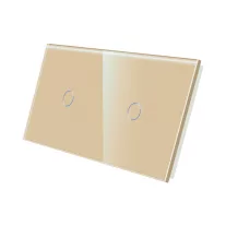 Egyes + egyes üveg érintőpanel, arany