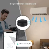   IR távirányító, hőmérséklet és páratartalom méréssel, WiFi