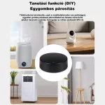 IR távirányító, hőmérséklet és páratartalom méréssel, WiFi