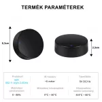IR távirányító, hőmérséklet és páratartalom méréssel, WiFi