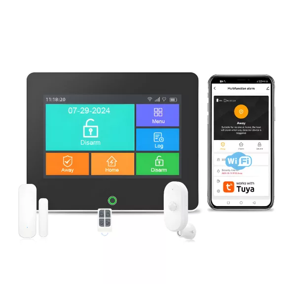 GSM+WiFi TFT érintőképernyős riasztóközpont