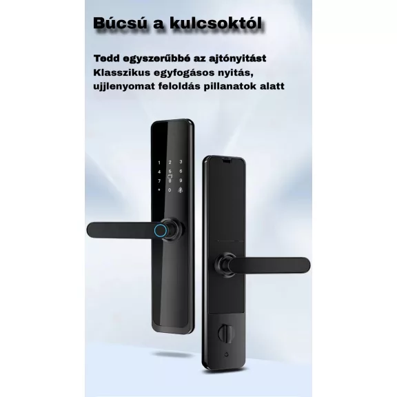K85 FEKETE okos kilincs