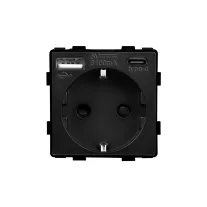 Aljzat modul, USB-A + C (20W)